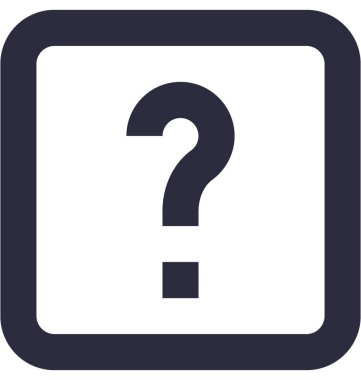 SSS düz vektör simgesi