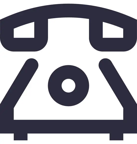 Retro Telefon Vektorsymbol — Stockvektor