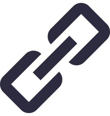 bağlantı düz vektör simgesi