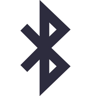 Bluetooth işareti vektör simgesi