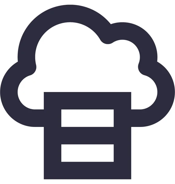 Icona Vettoriale Cloud Server — Vettoriale Stock