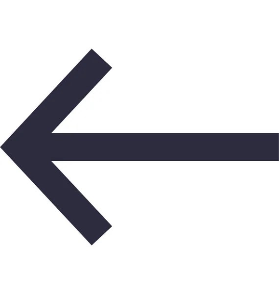 Flecha Izquierda Vector Icono — Archivo Imágenes Vectoriales
