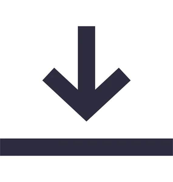 Platte Vector Icon Downloaden — Stockvector