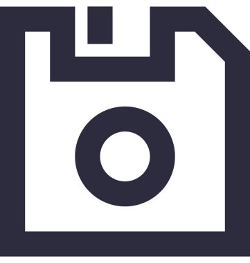 Disket düz vektör simgesi