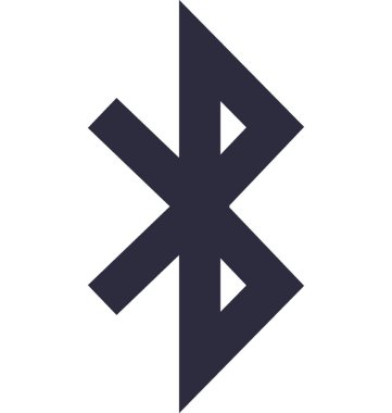 Bluetooth işareti vektör simgesi