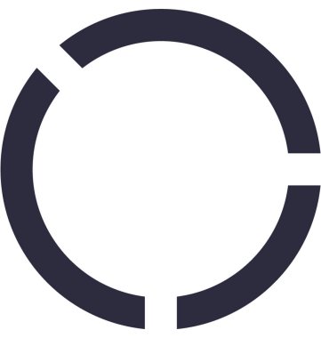 Donut grafik vektör simgesi