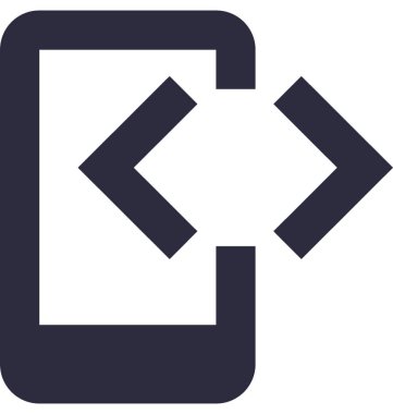 Mobil geliştirme vektör simgesi