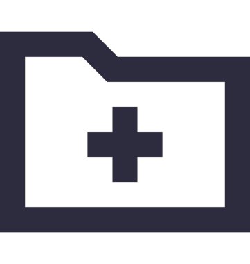 Klasör paylaşımı vektör simgesi