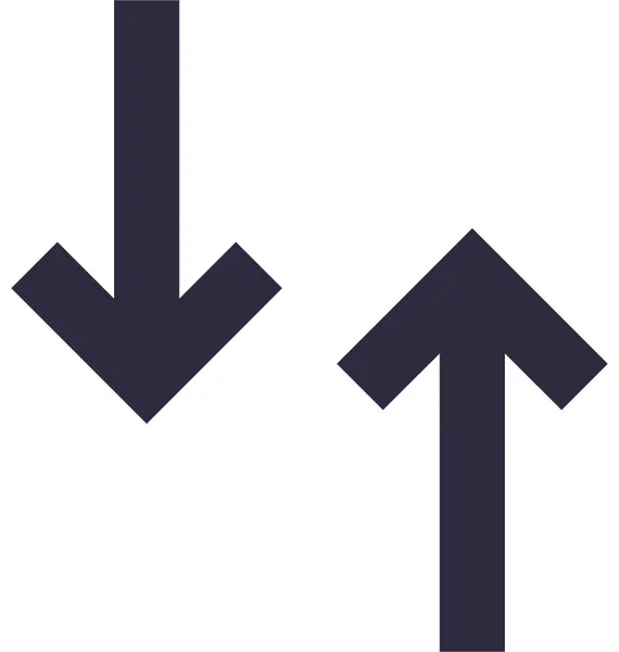 Pfeile Flache Vektor Symbol — Stockvektor