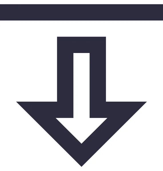 Platte Vector Icon Downloaden — Stockvector