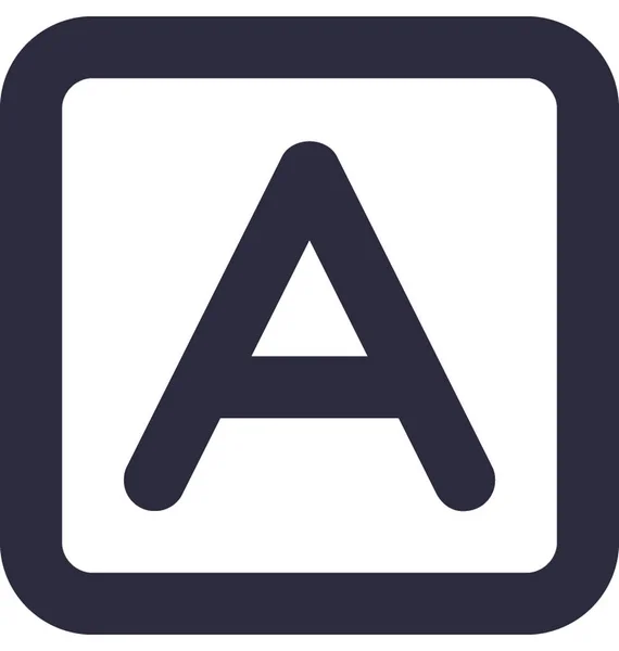 Alfabet Platte Vector Icon — Stockvector