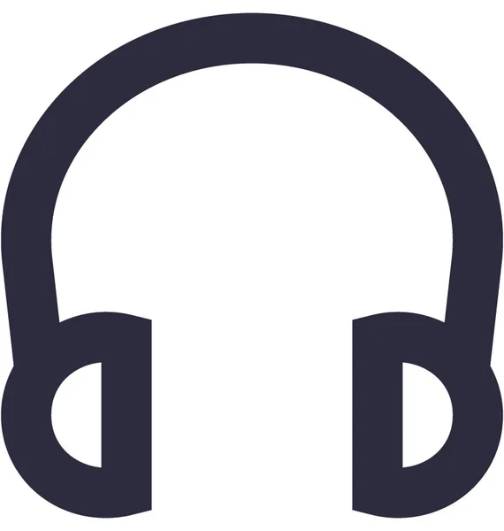 Auriculares Vector Plano Icono — Archivo Imágenes Vectoriales