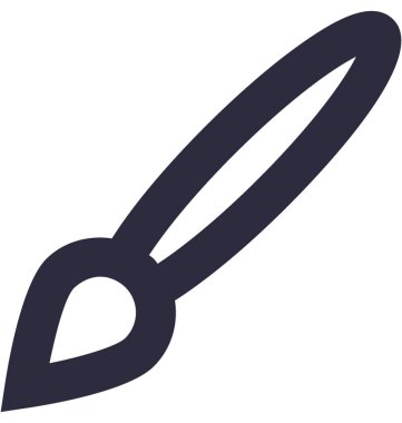 boya fırçası vektör simgesi