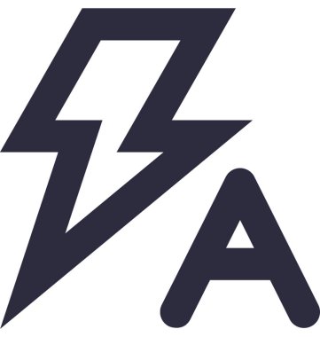 Gök Gürültüsü Düz Vektör Simgesi 