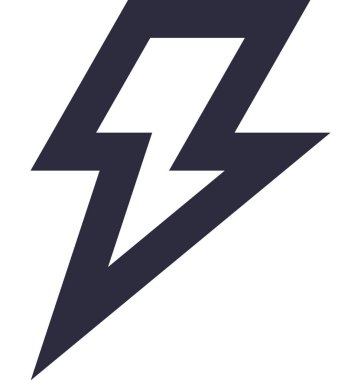 Gök Gürültüsü Düz Vektör Simgesi 