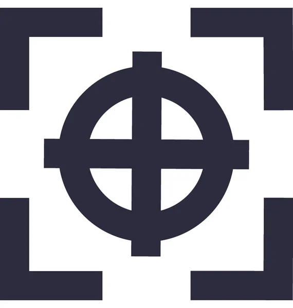 Fadenkreuz Vektorsymbol — Stockvektor