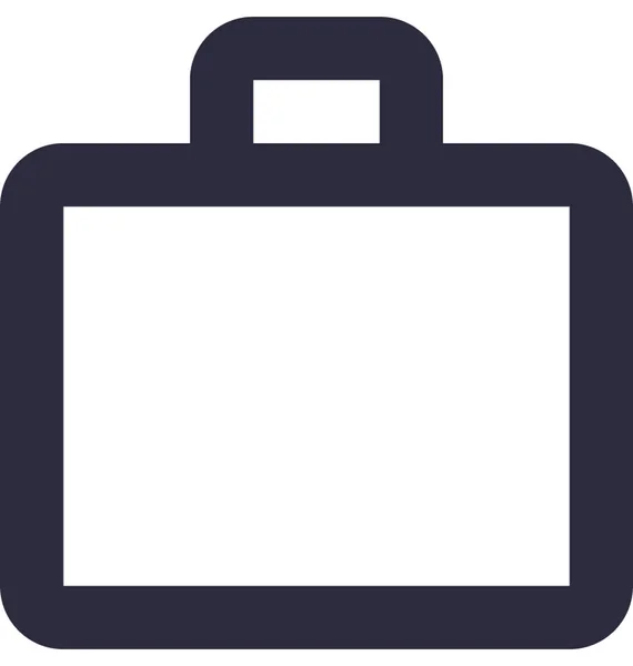 Briefcase Flat Vector Icon — Stock Vector