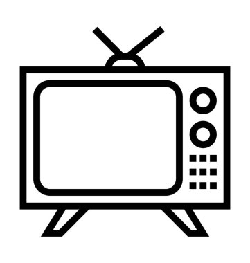  televizyon vektör simgesi