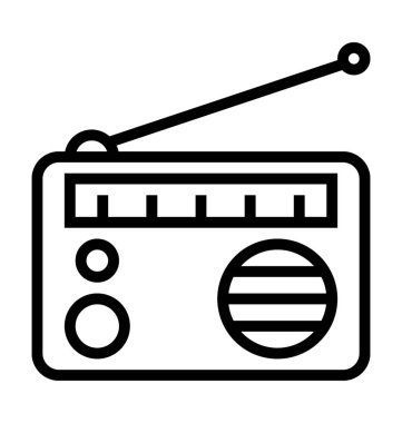  Radyo vektör simgesi