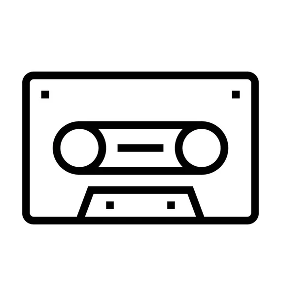 Icône vectorielle cassette — Image vectorielle
