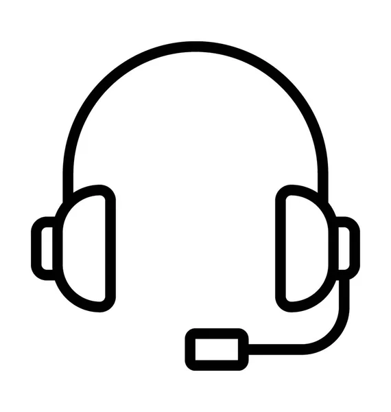 Ícone de vetor de fone de ouvido —  Vetores de Stock