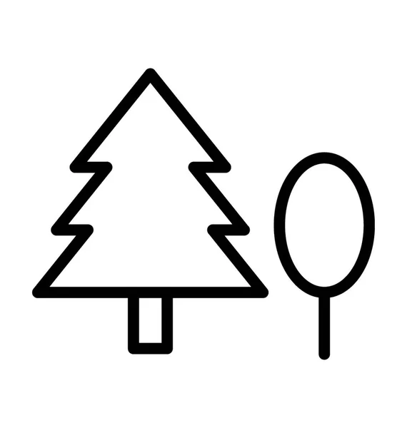 Tree Flat Vector Icon — Stock Vector