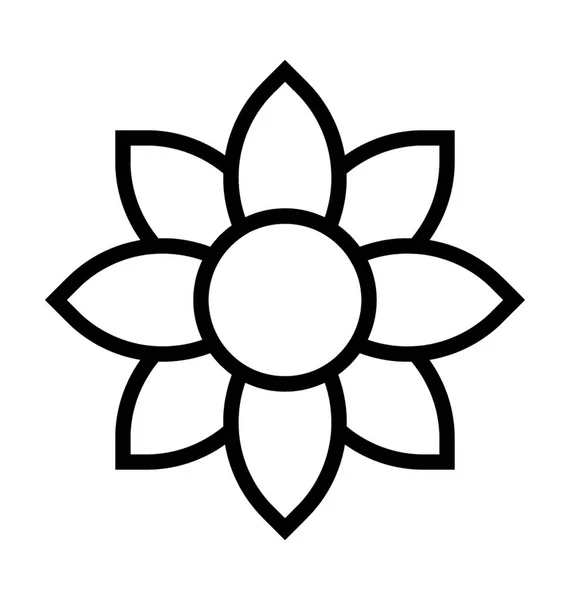 Amaryllis Icône Vectorielle Plate — Image vectorielle