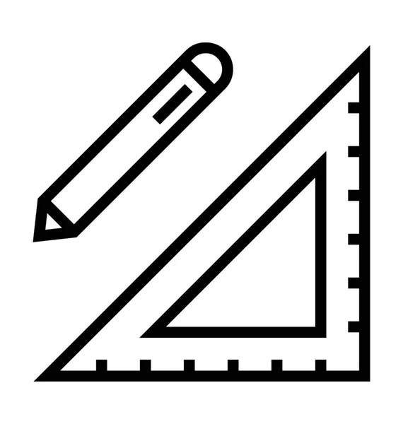 Трикутник значок інструмента вектор — стоковий вектор