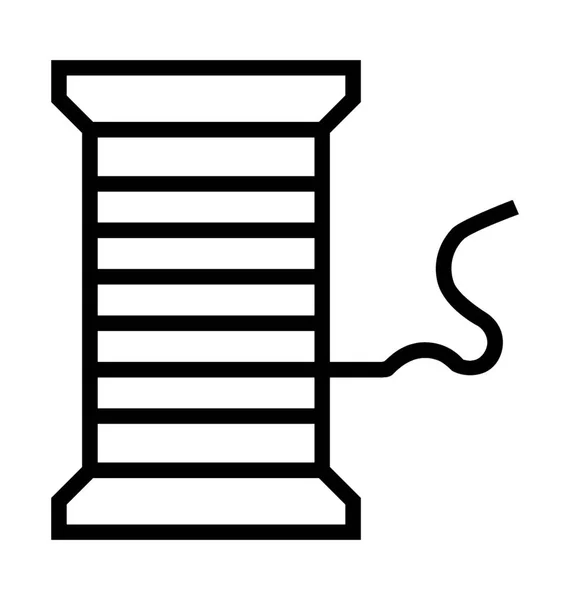 Значок вектора катушки резьбы — стоковый вектор