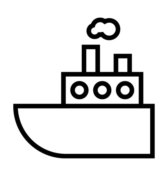 Vektor-ikonra Yacht — Stock Vector
