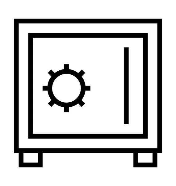 Banco Vault Vector Icon — Vetor de Stock