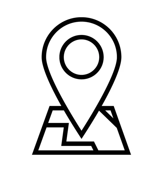 Векторная икона локатора карты — стоковый вектор