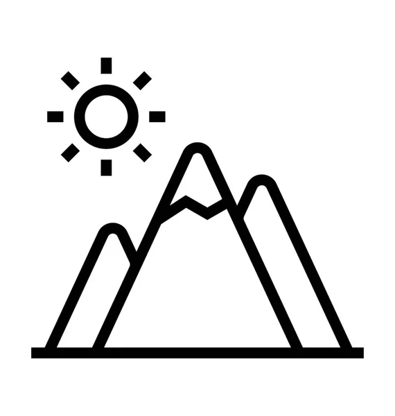Montañas vector icono — Archivo Imágenes Vectoriales