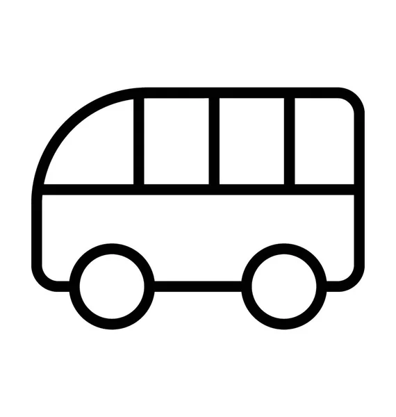Icona vettoriale bus — Vettoriale Stock