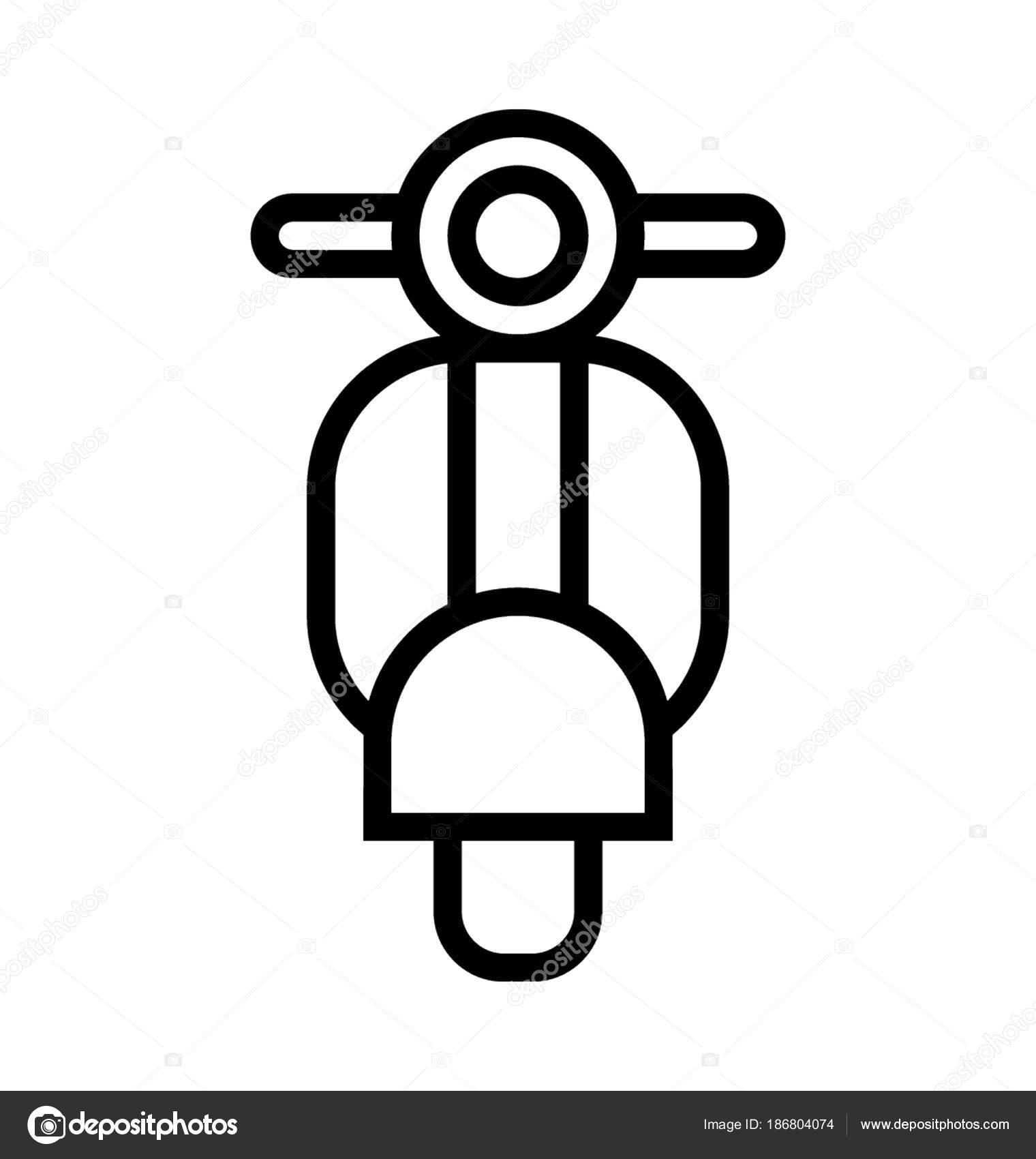 Vespa Vektor Icon Stockvektor C Prosymbols 186804074