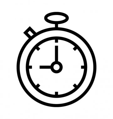  Chronometre vektör simgesi