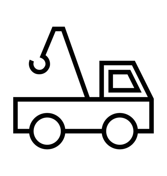 Tow Truck Vector Icon — Stockvector