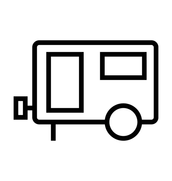 Caravan Vector Icon — Stockvector