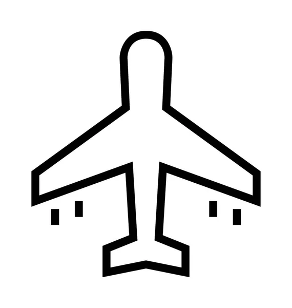 Icono de vector de avión — Vector de stock