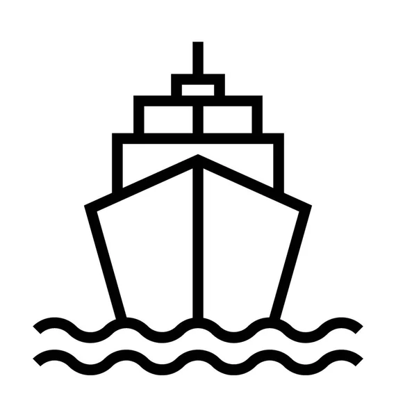 Значок вектора корабля — стоковый вектор
