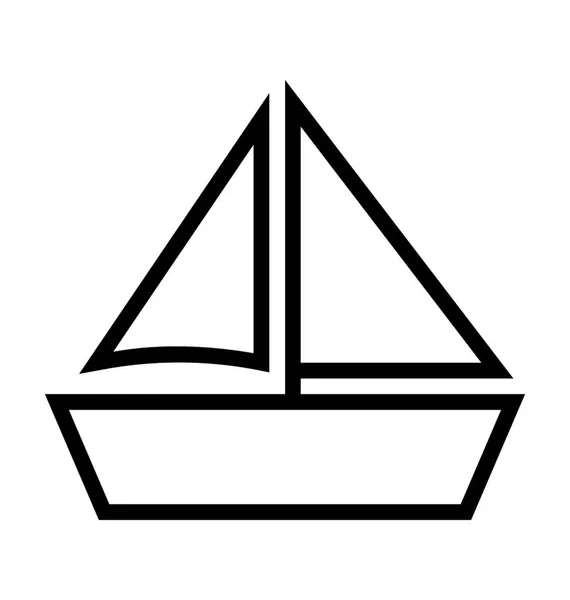 Vectorpictogram zeilboot — Stockvector