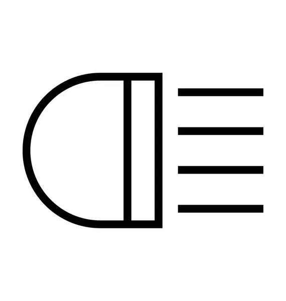 Headlight vektor symbol — Stock vektor