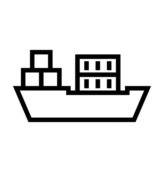 Ícone do vetor do barco a vapor —  Vetores de Stock