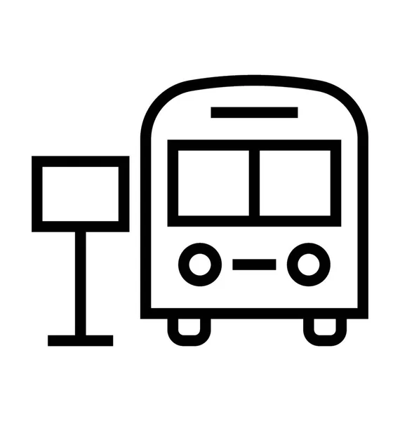 Vektorsymbol für Bushaltestellen — Stockvektor