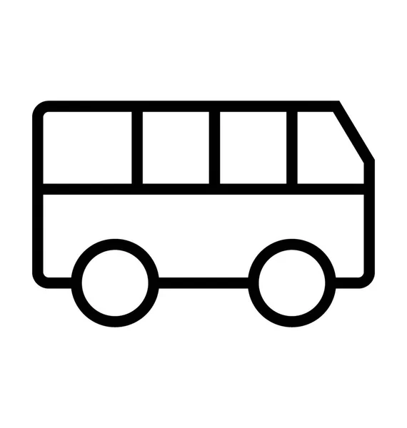 Icona vettore bus Tour — Vettoriale Stock