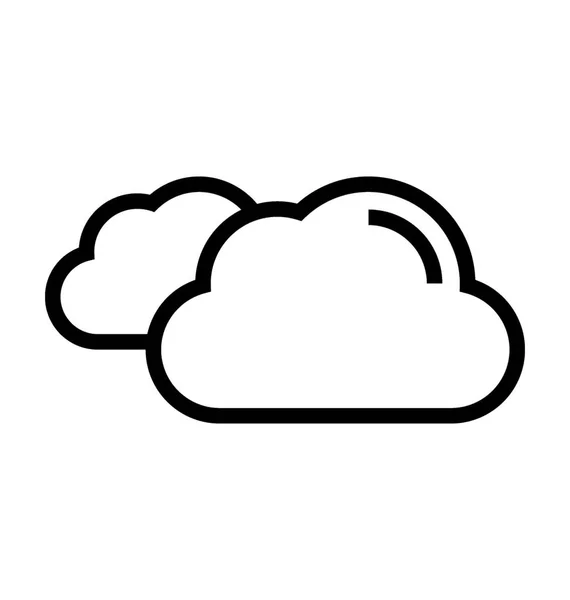 Nubes Vector Icono — Vector de stock