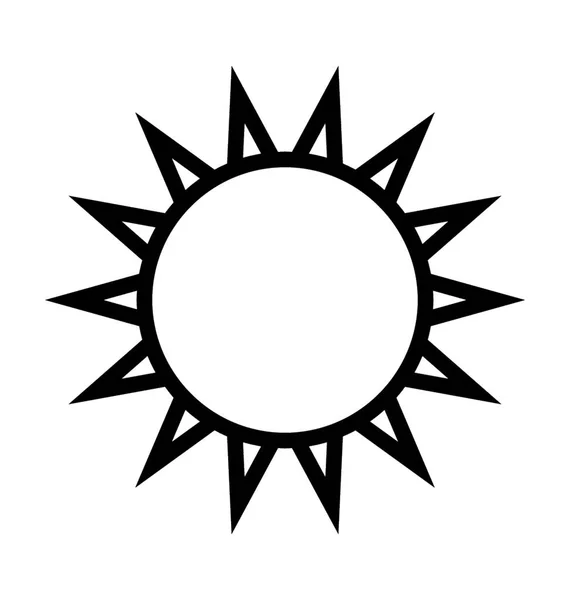 Icono del vector solar — Archivo Imágenes Vectoriales