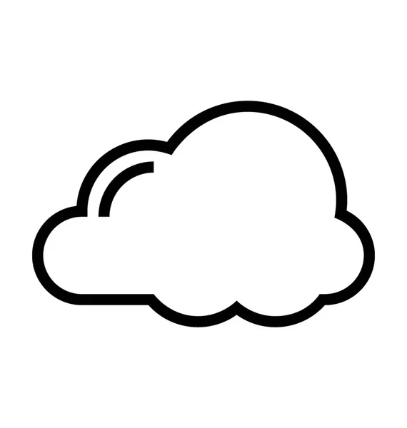 Nube vector icono — Archivo Imágenes Vectoriales