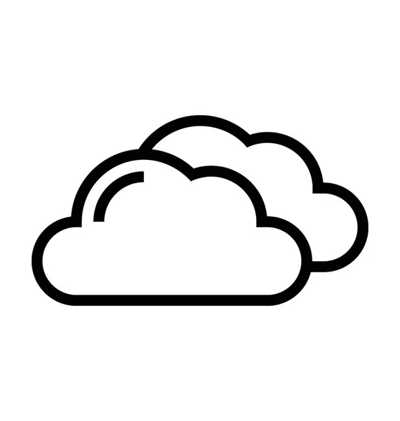 Nubes Vector Icono — Archivo Imágenes Vectoriales