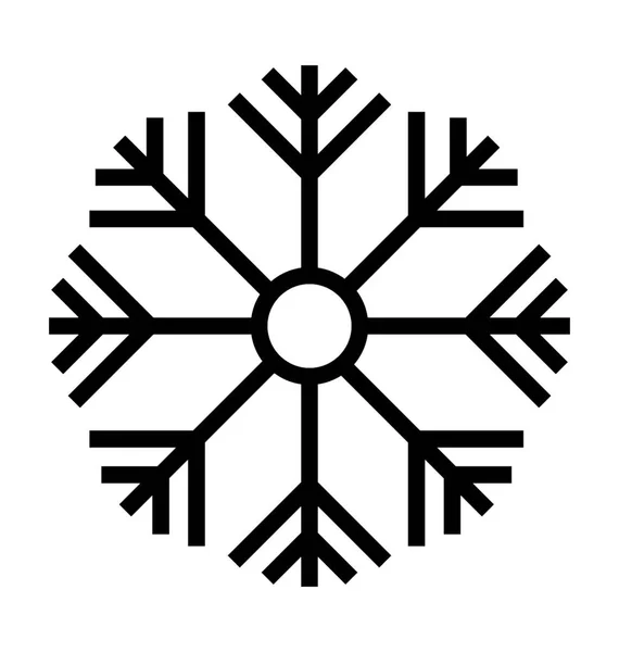 Icona vettoriale fiocco di neve — Vettoriale Stock